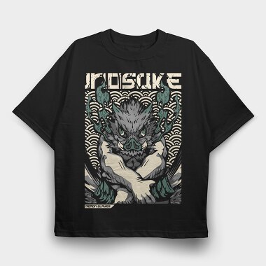 Inosuke, Tricou Oversize Barbati (Unisex)