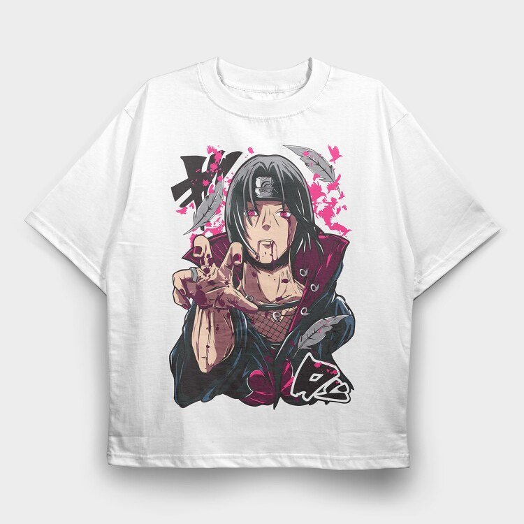 Itachi Uchiha V2 Ex, Tricou Oversize Barbati (Unisex)