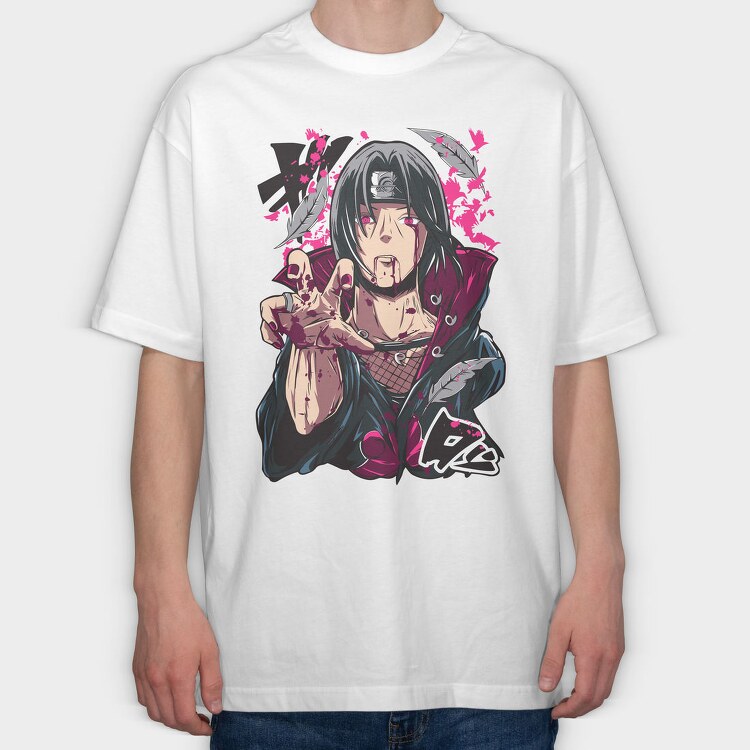 Itachi Uchiha V2 Ex, Tricou Oversize Barbati (Unisex)