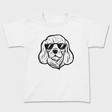 Sunglasses Cool Dog, Tricou Copii