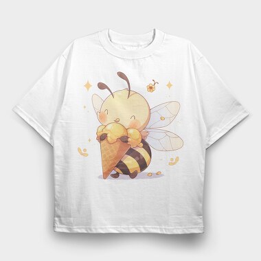 Sweet Bee, Tricou Oversize Barbati (Unisex)