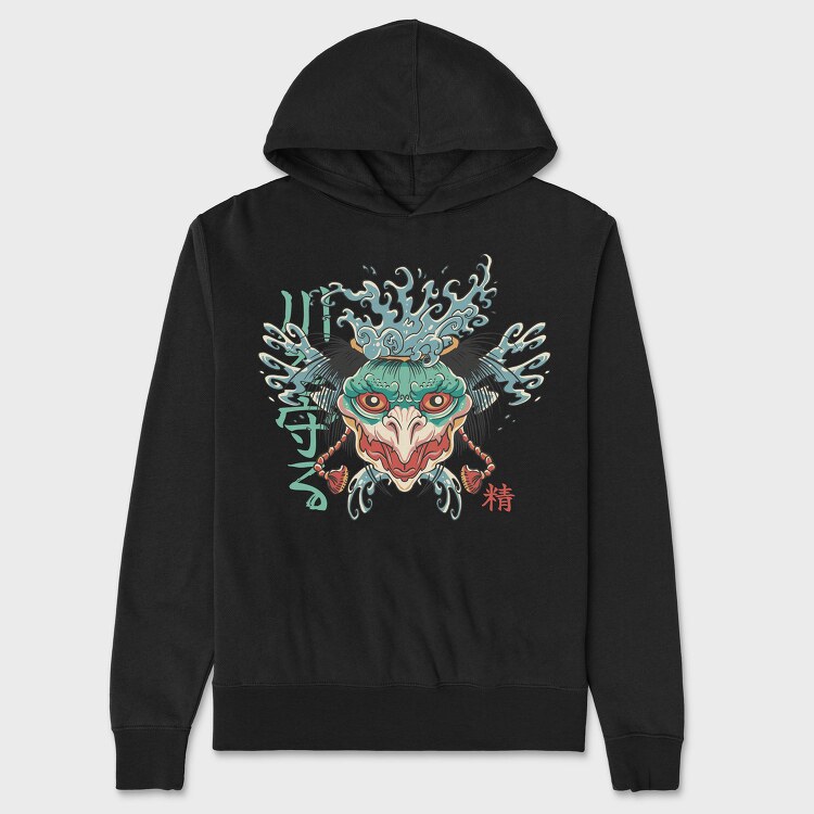 Kappa Folklore Traditional Japanese, Hanorac Oversize Barbati (Unisex)