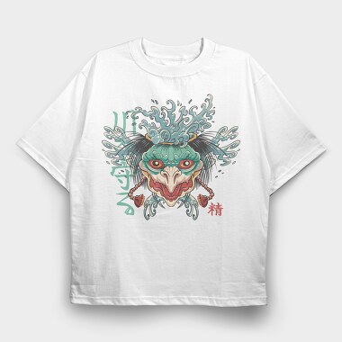 Kappa Folklore Traditional Japanese, Tricou Oversize Barbati (Unisex)