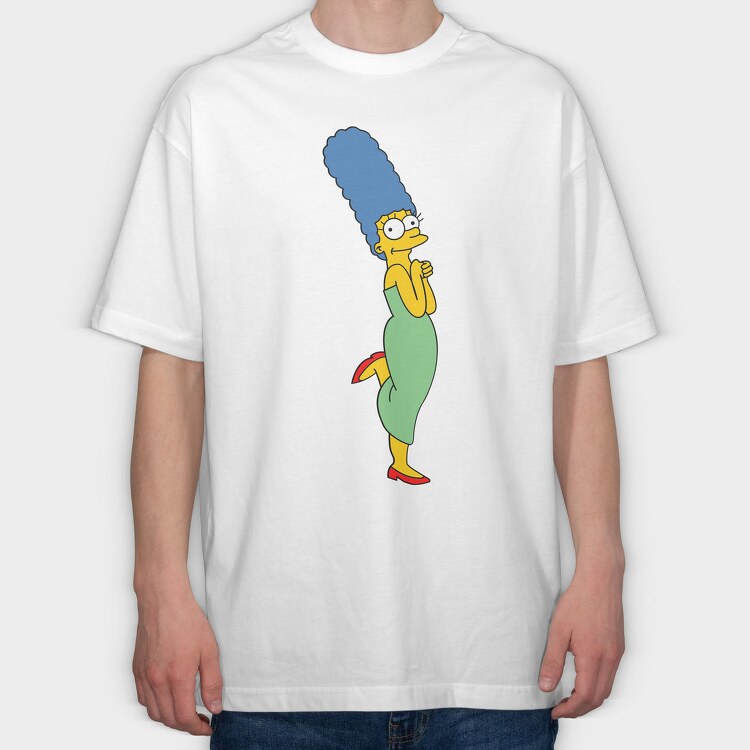 Marge Simpson, Tricou Oversize Barbati (Unisex)