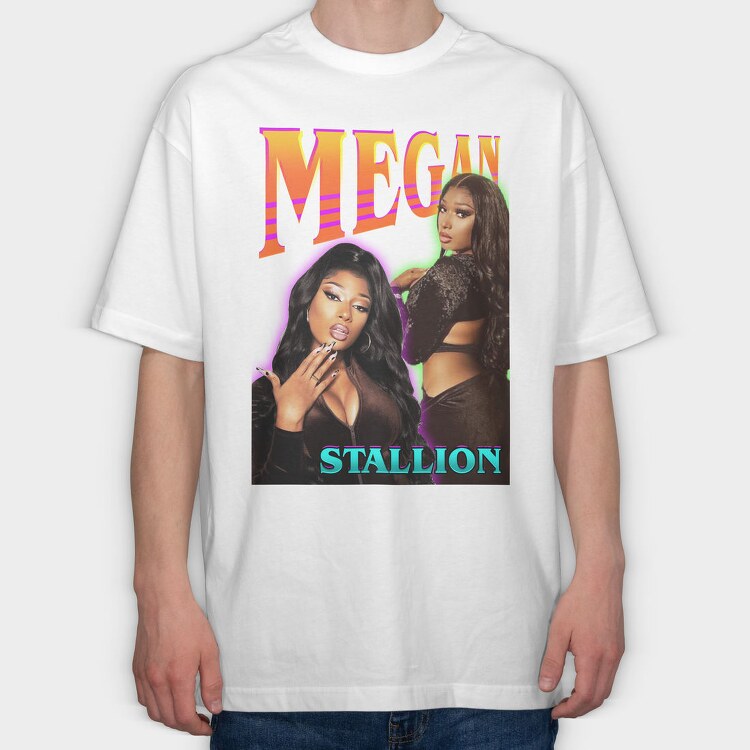 Megan Stallion, Tricou Oversize Barbati (Unisex)
