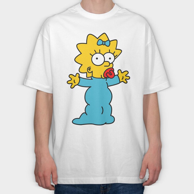 Maggie Simpson 1, Tricou Oversize Barbati (Unisex)