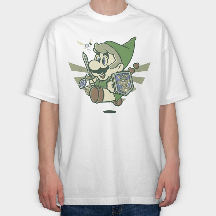 Mario Bros 3, Tricou Oversize Barbati (Unisex)