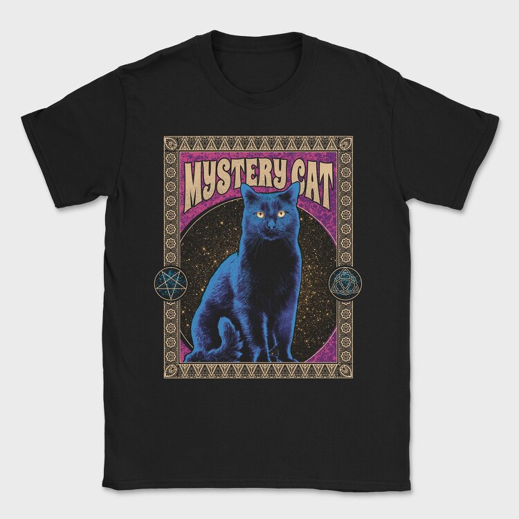 Black Cat Mystery, Tricou Barbati (Unisex)