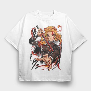 Kyojuro Rengoku Ex, Tricou Oversize Barbati (Unisex)