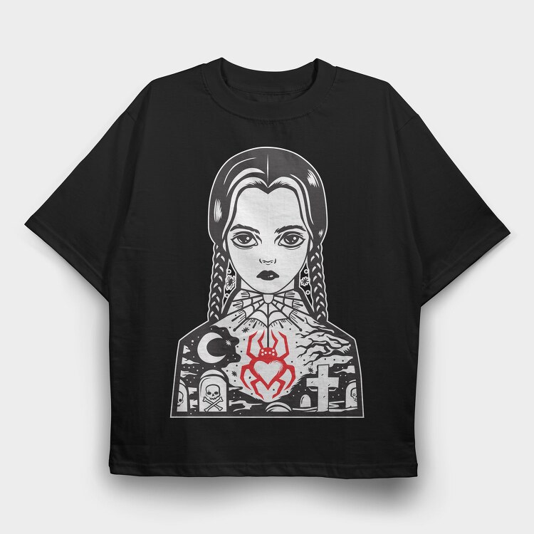 Merlina 5, Tricou Oversize Barbati (Unisex)