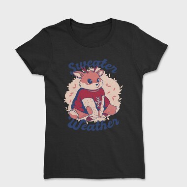 Sweater Weather Deer Mug, Tricou Femei