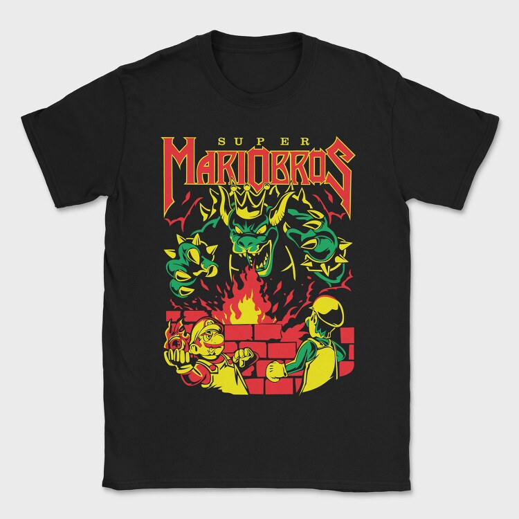 Mariobros, Tricou Barbati (Unisex)