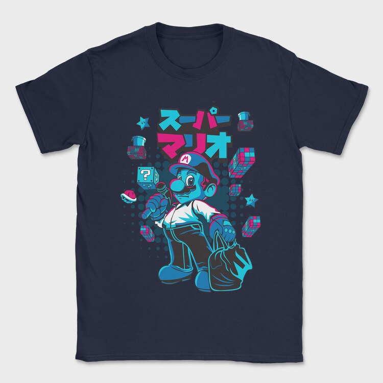Mario, Tricou Barbati (Unisex)