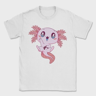 Kawaii Gaming Axolotl Gamer, Tricou Barbati (Unisex)