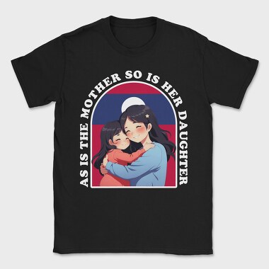 Kawaii Mother And Daughter Laos, Tricou Barbati (Unisex)