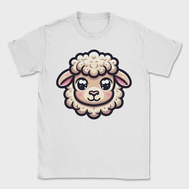 Kawaii Sheep Face, Tricou Barbati (Unisex)