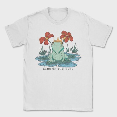 King Of The Pond Cottagecore Frog, Tricou Barbati (Unisex)