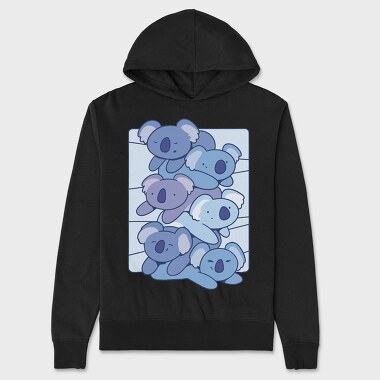 Koala Animal Cute Tower, Hanorac Oversize Barbati (Unisex)