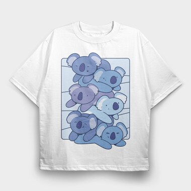 Koala Animal Cute Tower, Tricou Oversize Barbati (Unisex)