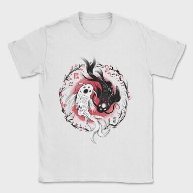 Koi Fish Yin Yang, Tricou Barbati (Unisex)
