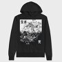 Koi Yin Yang Life Death Hand Drawn, Hanorac Oversize Barbati (Unisex)