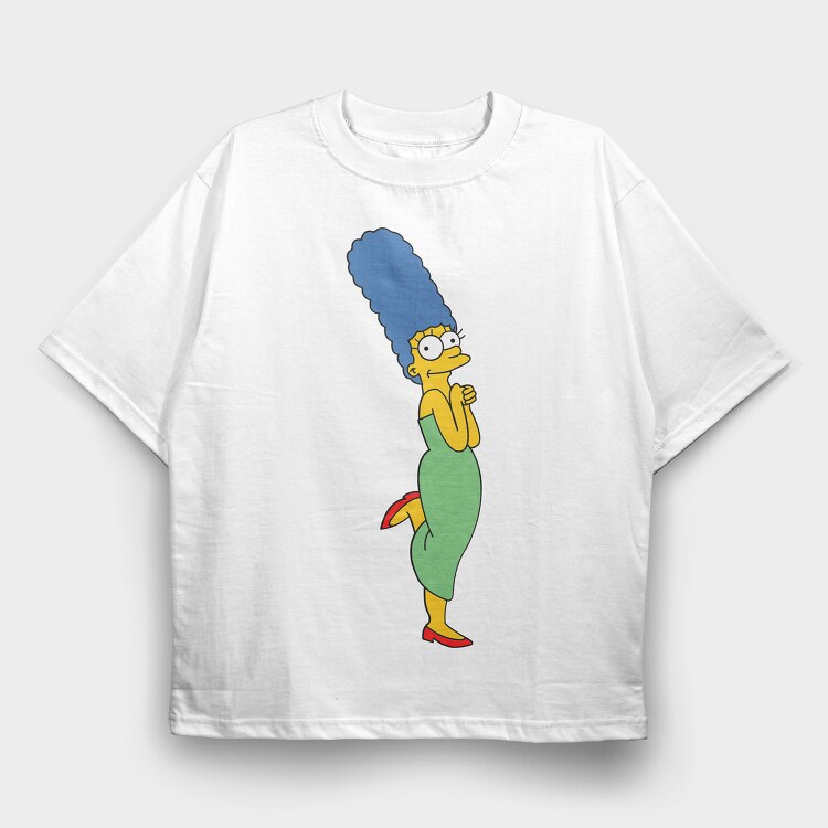 Marge Simpson, Tricou Oversize Barbati (Unisex)