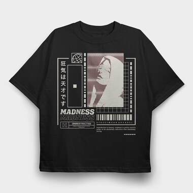 Madness 2, Tricou Oversize Barbati (Unisex)