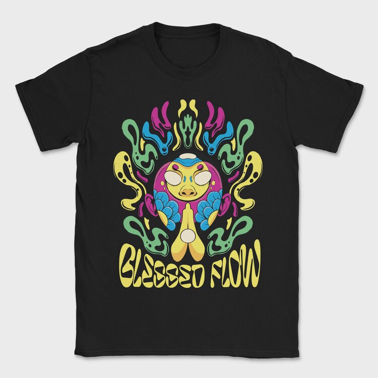 Blessed Flow Psychedelic, Tricou Barbati (Unisex)