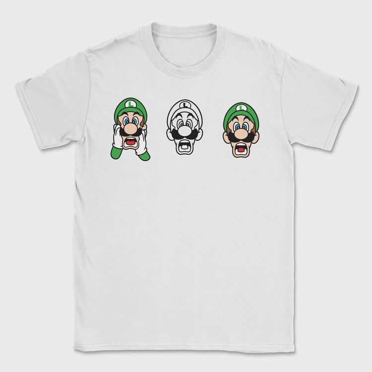 Luigi Scream 1 2, Tricou Barbati (Unisex)
