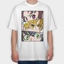 Kimetsu No Yaiba, Tricou Oversize Barbati (Unisex)
