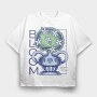 Bloom In Joy Plant Vase 08, Tricou Oversize Barbati (Unisex)