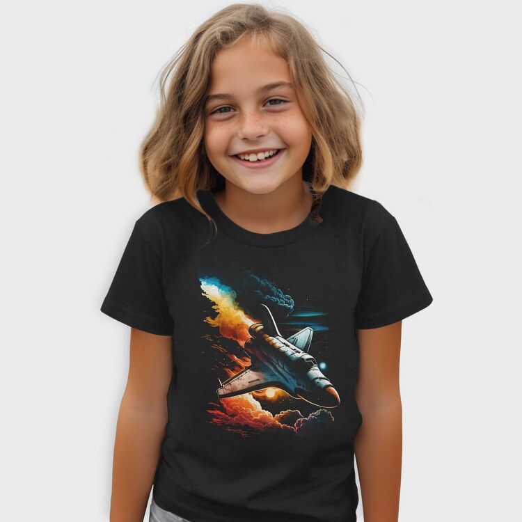 Space Shuttle Colorful, Tricou Copii