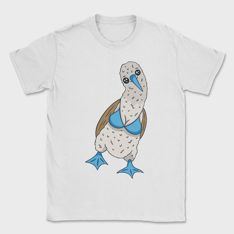 Blue Footed Booby Bird, Tricou Barbati (Unisex)