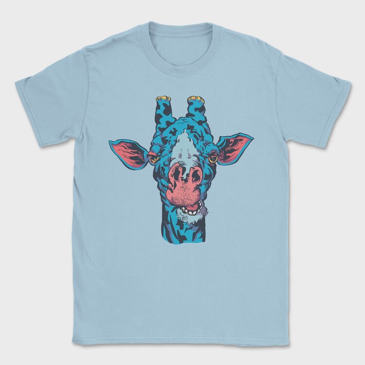 Blue Giraffe Wild, Tricou Barbati (Unisex)