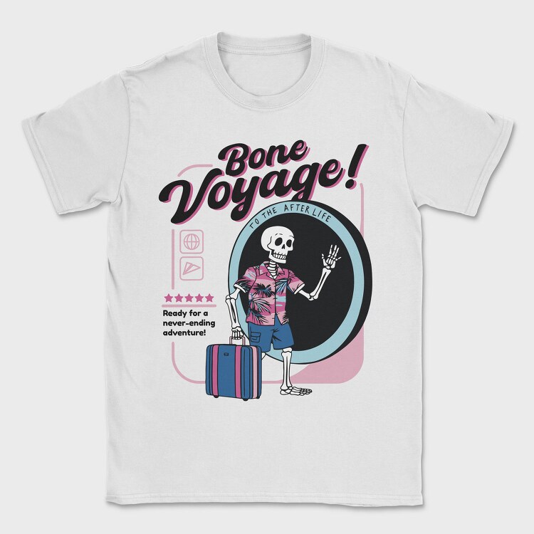 Bone Voyage Trend, Tricou Barbati (Unisex)
