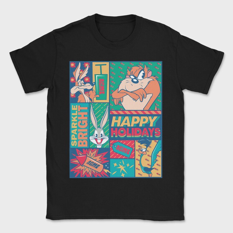 Looney Tunes Happy Holidays, Tricou Barbati (Unisex)