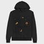Halloween Seagull Shit Or Treat, Hanorac Oversize Barbati (Unisex)