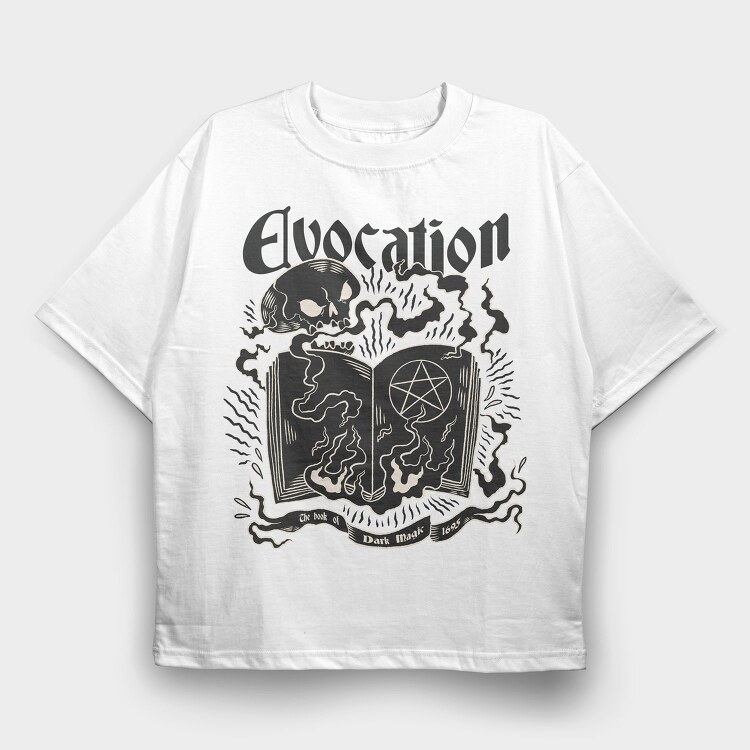 Book Of Dark Magic Witchcraft, Tricou Oversize Barbati (Unisex)