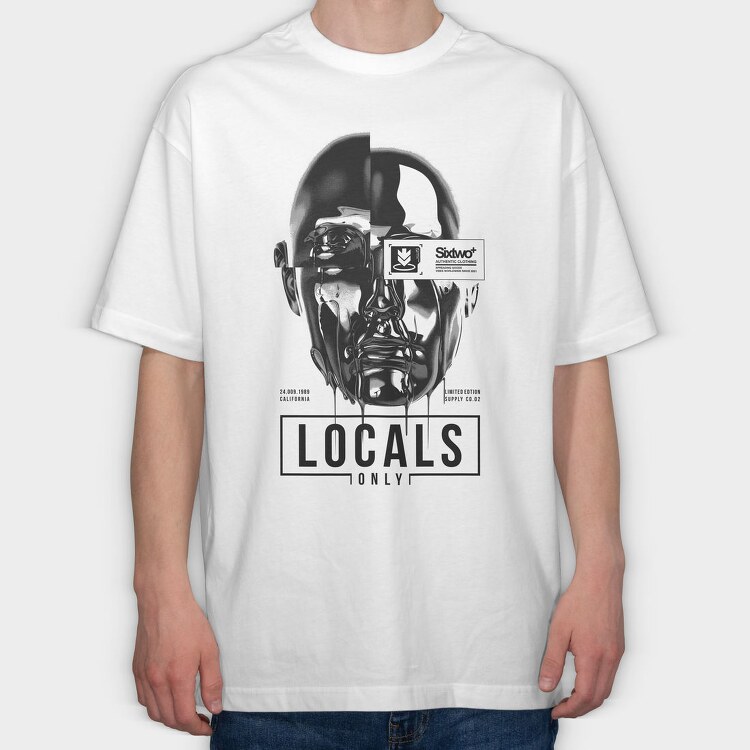 Locals Only 1, Tricou Oversize Barbati (Unisex)