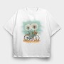 Dandelions Bike, Tricou Oversize Barbati (Unisex)