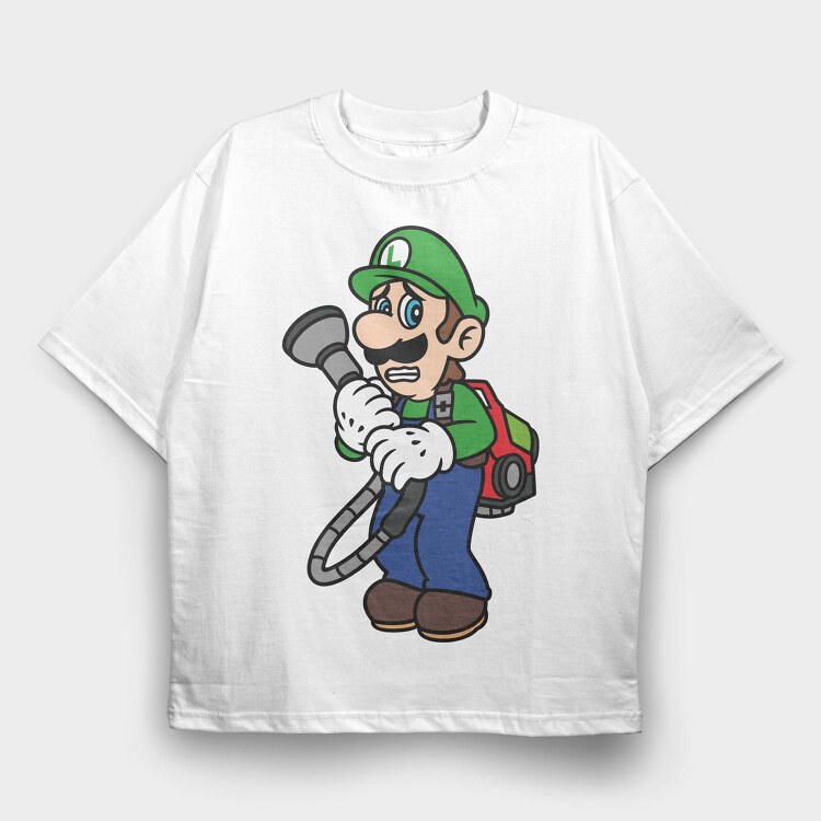 Luigi Fear, Tricou Oversize Barbati (Unisex)