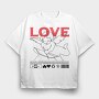 Love 1, Tricou Oversize Barbati (Unisex)