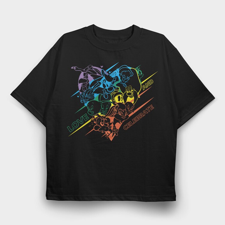 Looney Tunes, Tricou Oversize Barbati (Unisex)