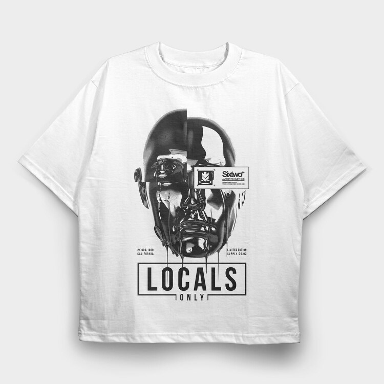 Locals Only 1, Tricou Oversize Barbati (Unisex)
