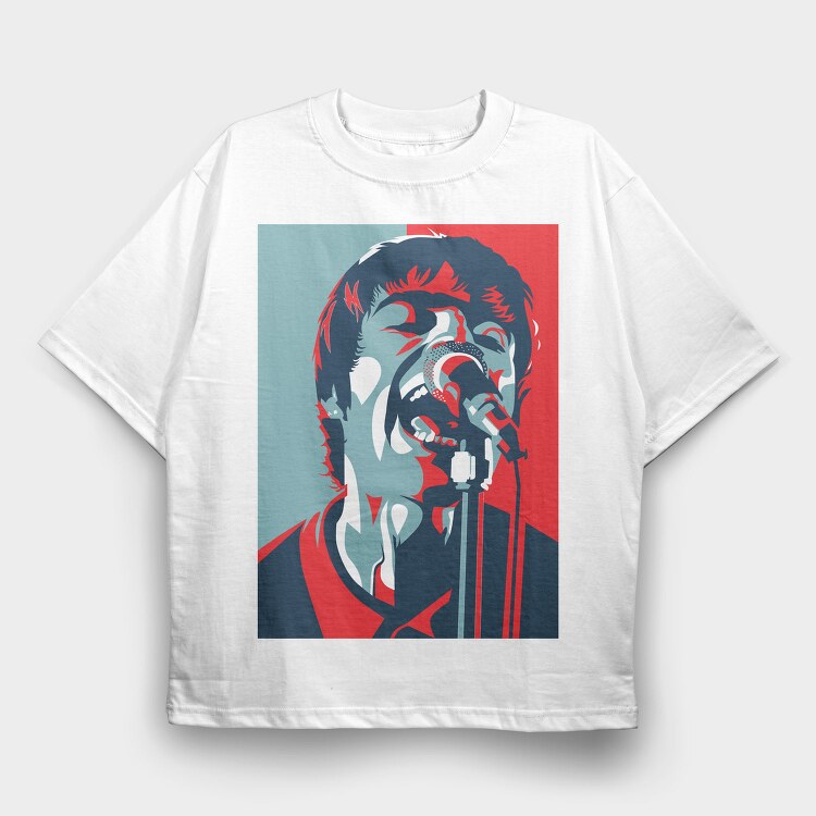 Liam Gallagher, Tricou Oversize Barbati (Unisex)