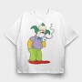 Krusty the Clown, Tricou Oversize Barbati (Unisex)