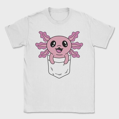 Happy Pocket Axolotl Animal, Tricou Barbati (Unisex)