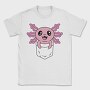 Happy Pocket Axolotl Animal, Tricou Barbati (Unisex)