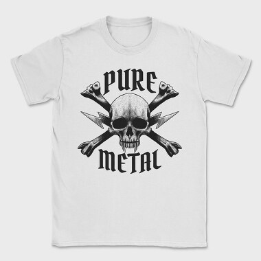 Heavy Metal Skull Pure, Tricou Barbati (Unisex)