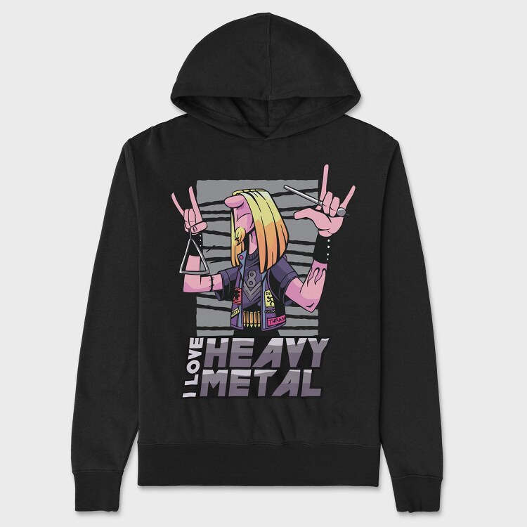 Heavy Metal Triangle Triangule, Hanorac Oversize Barbati (Unisex)